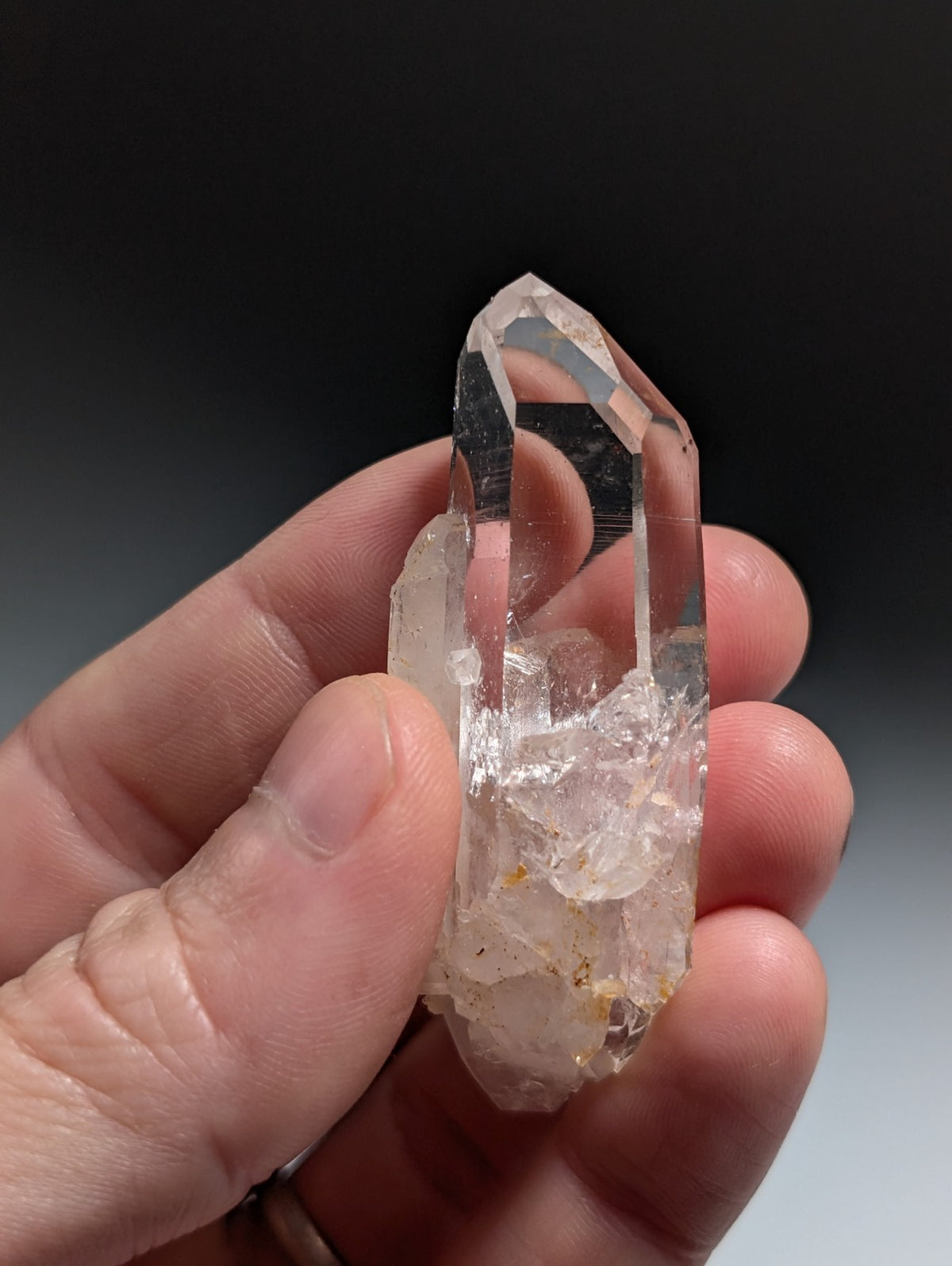 A+ Quartz Crystal Oddity w/ "Heart", Double Terminated, Garland County, Arkansas