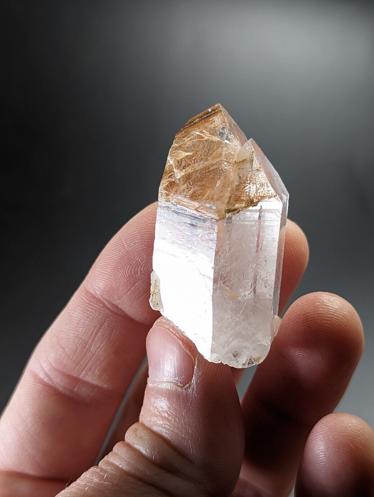 Clay included Quartz Crystal - Very Unique - Montgomery County, Arkansas, ooak