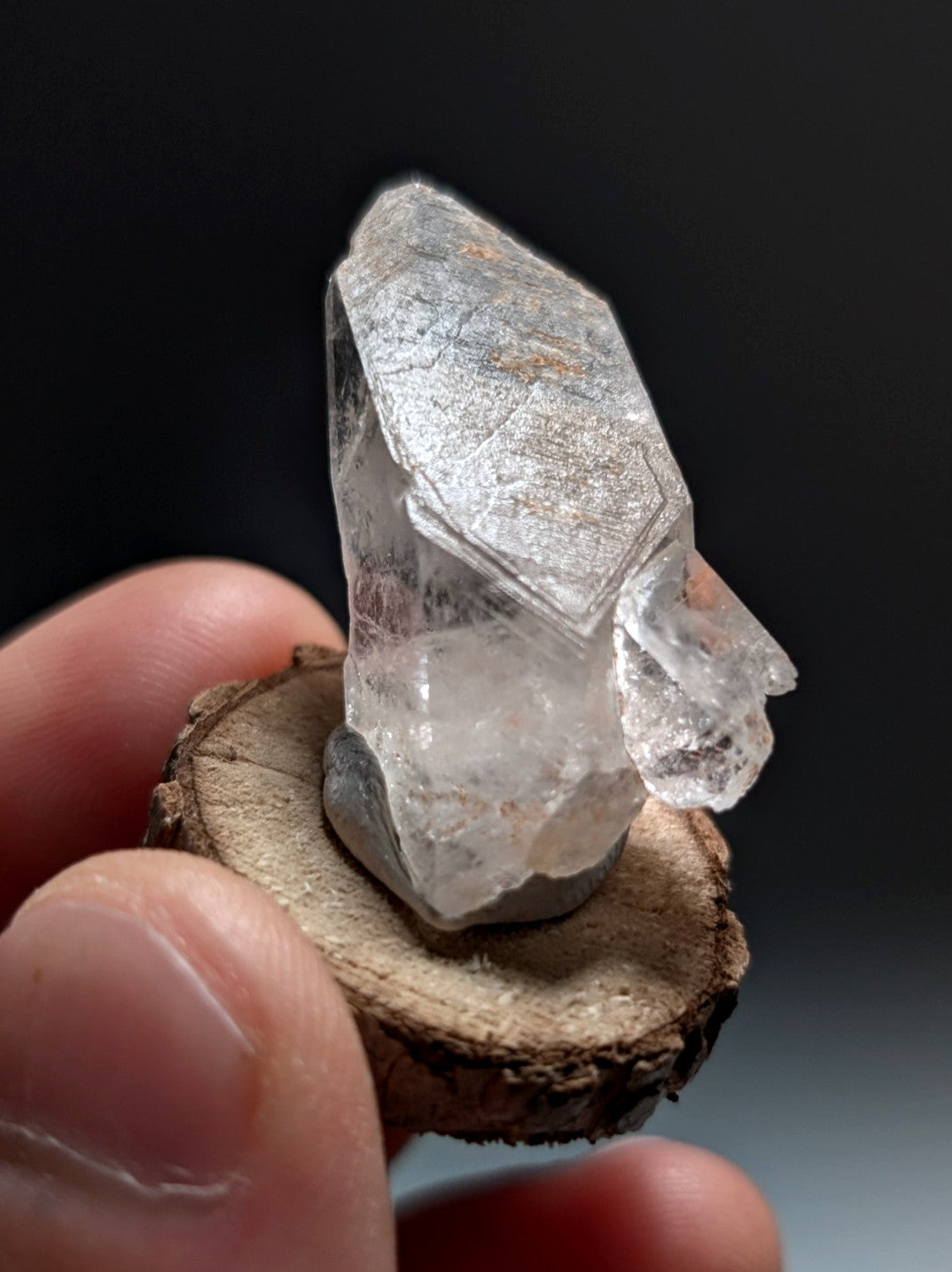 Growth Interference Quartz Crystal - Montgomery County, Arkansas, ooak, Unique