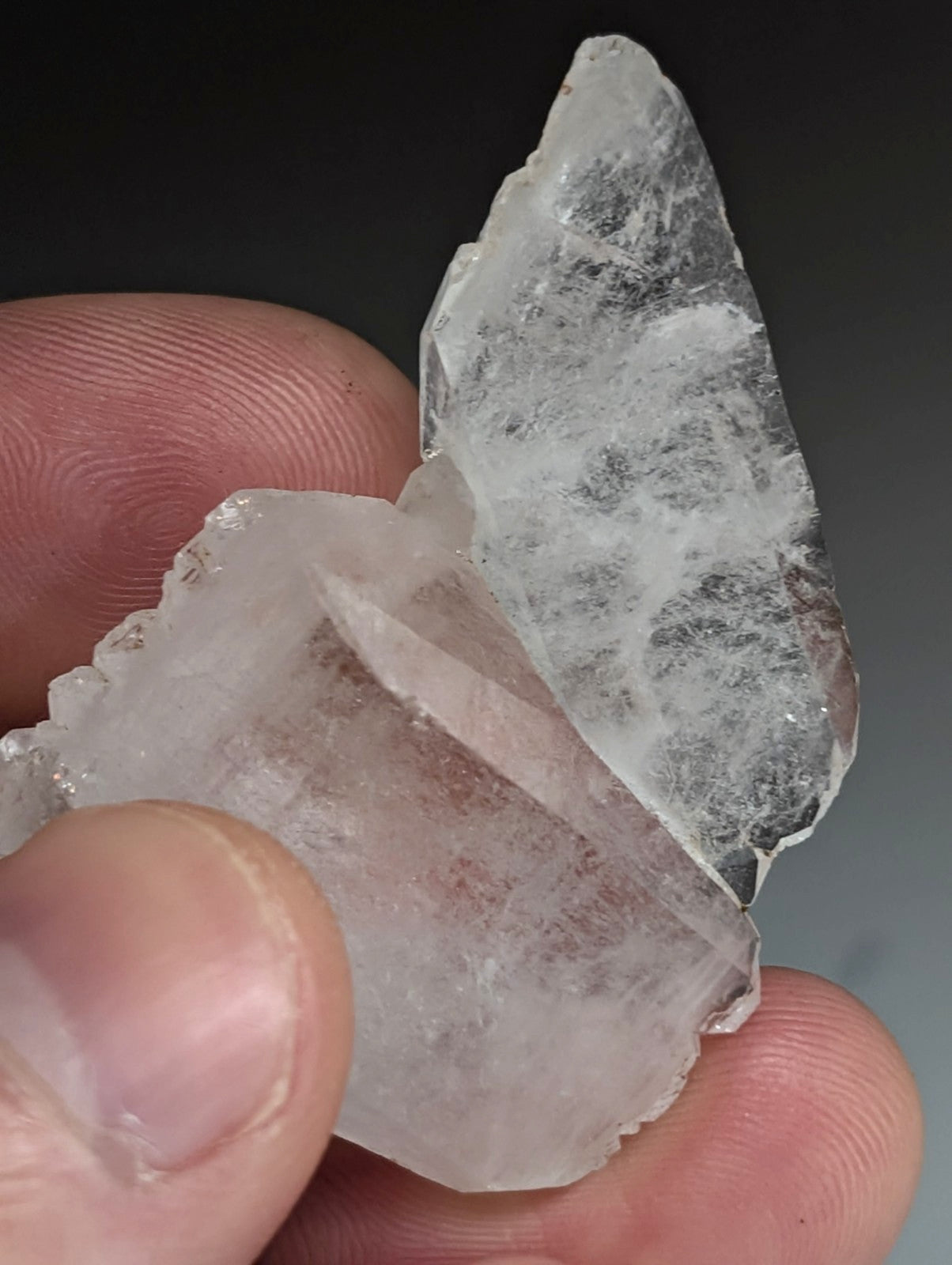 Unique Quartz Crystal "Floater" Point, Old Stock, Montgomery County, Arkansas