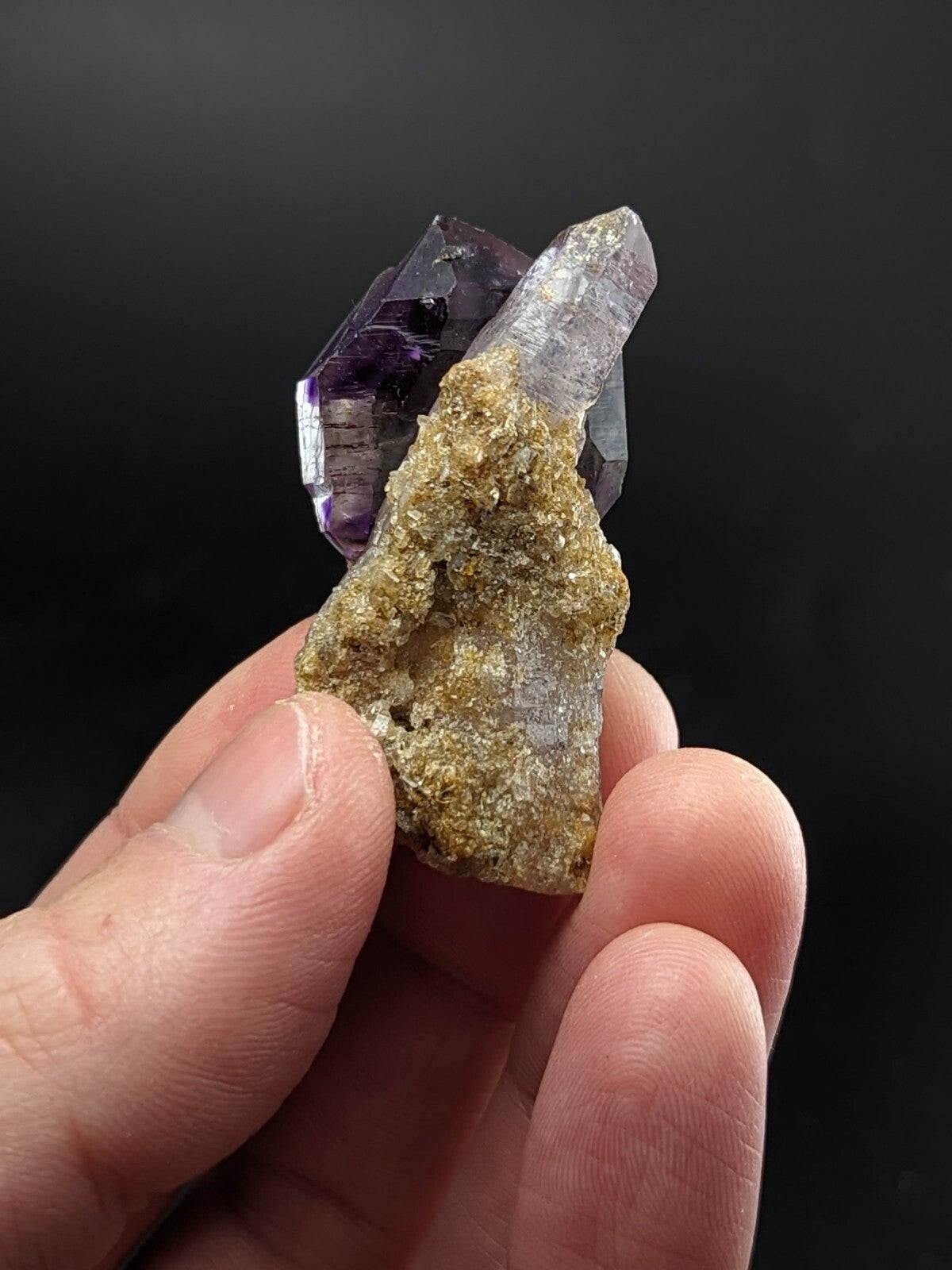 A Very Unique Shangaan Amethyst Scepter Crystal from Chibuku Zimbabwe