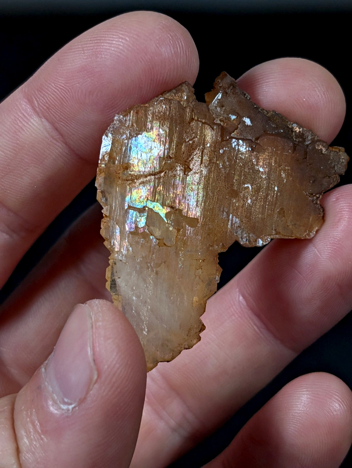 Rare Faden Sheet Quartz Crystal w/ Rainbows, Garland County, Arkansas, USA, A+