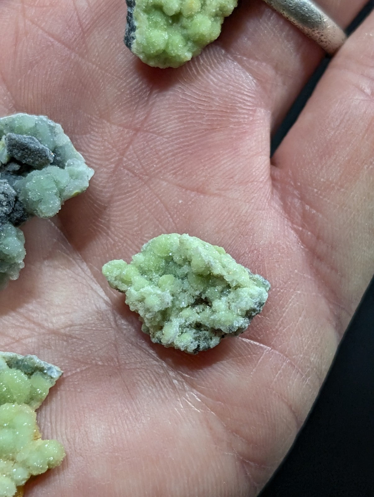 OOAK set of 7 Wavellite specimens - Old Stock - Mauldin Mountain, Arkansas