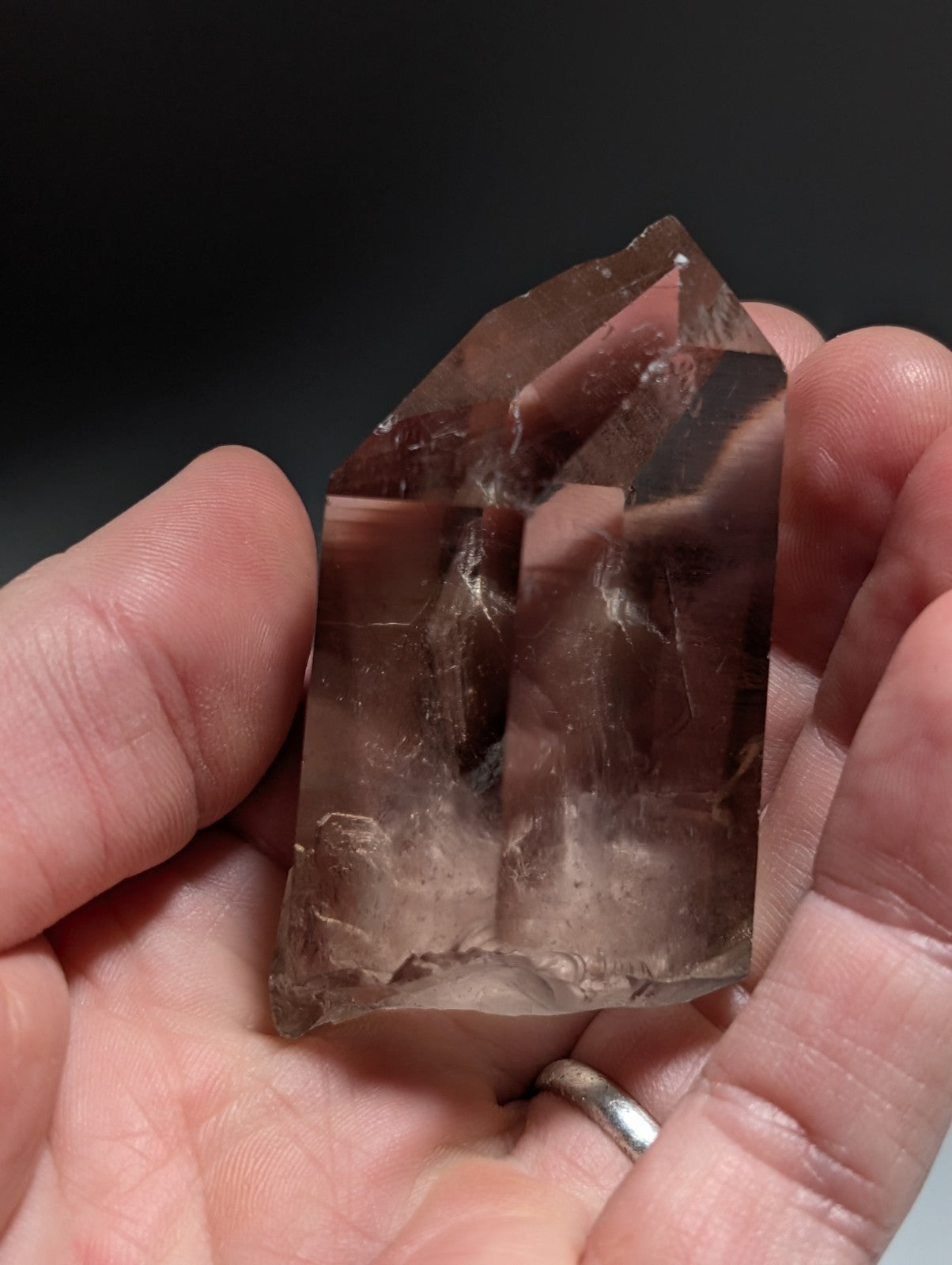 Natural Smoky Quartz Crystal w/Very unique inclusions, Garland Co. Arkansas RARE