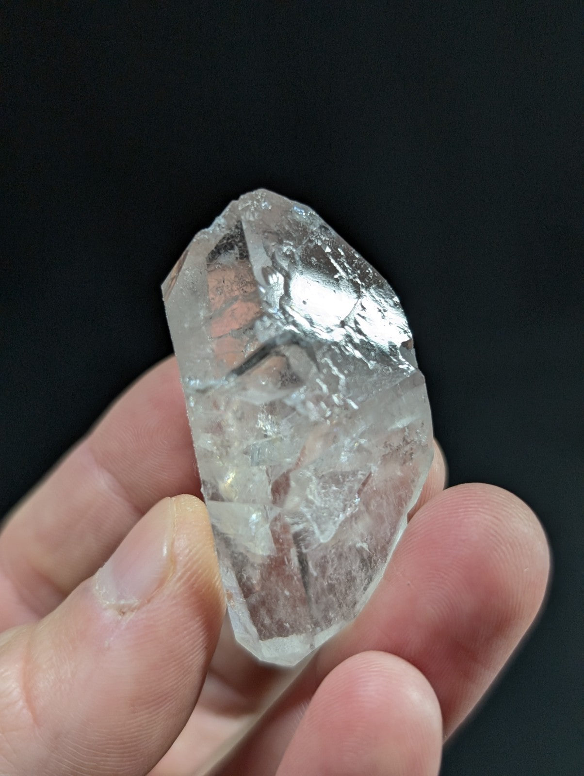 Double Terminated Quartz Crystal Point w/ Quartz inclusions, Arkansas, USA