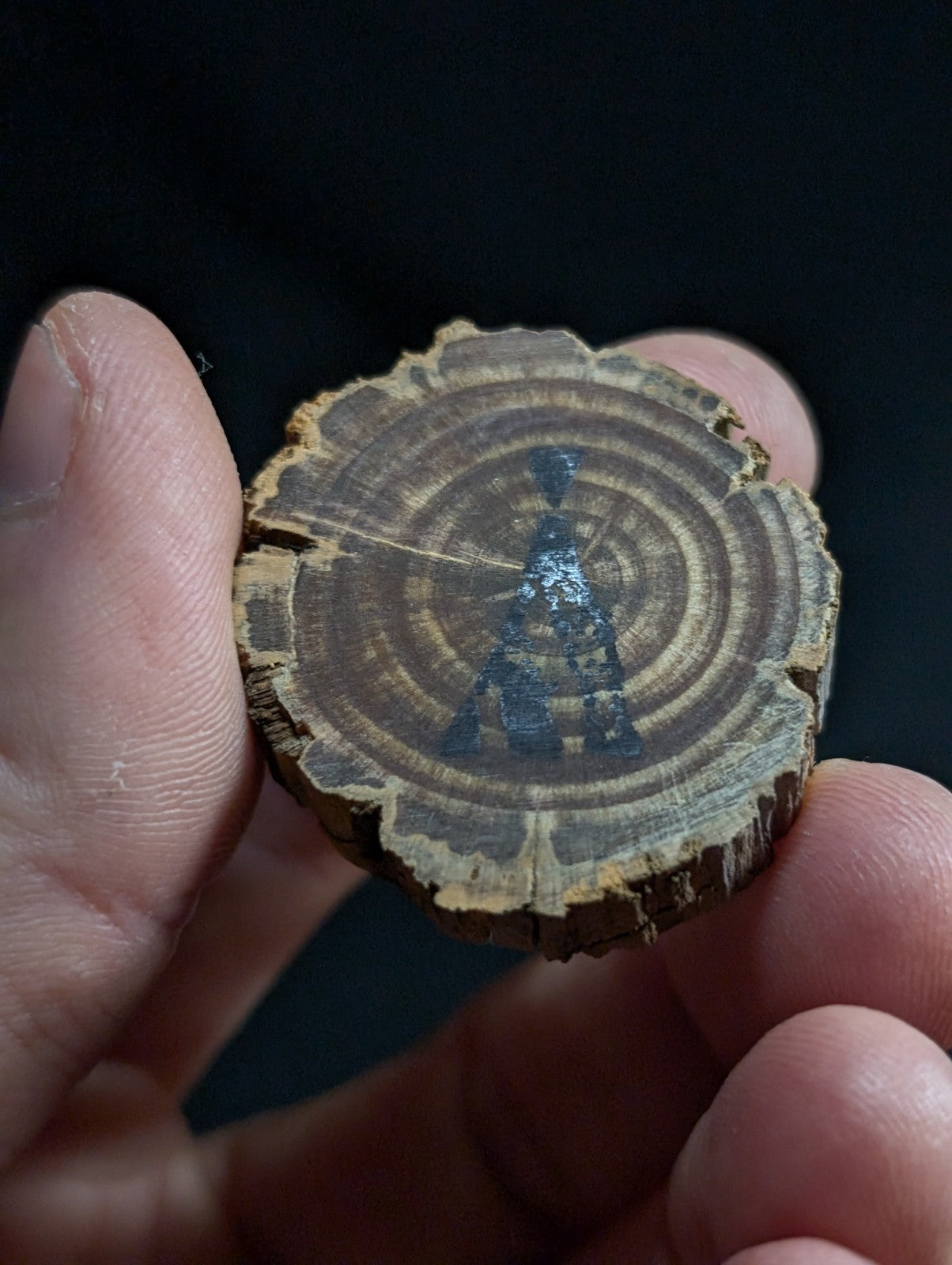 Optical Quartz Crystal Point, Old Stock, Montgomery County, Arkansas, w/ base