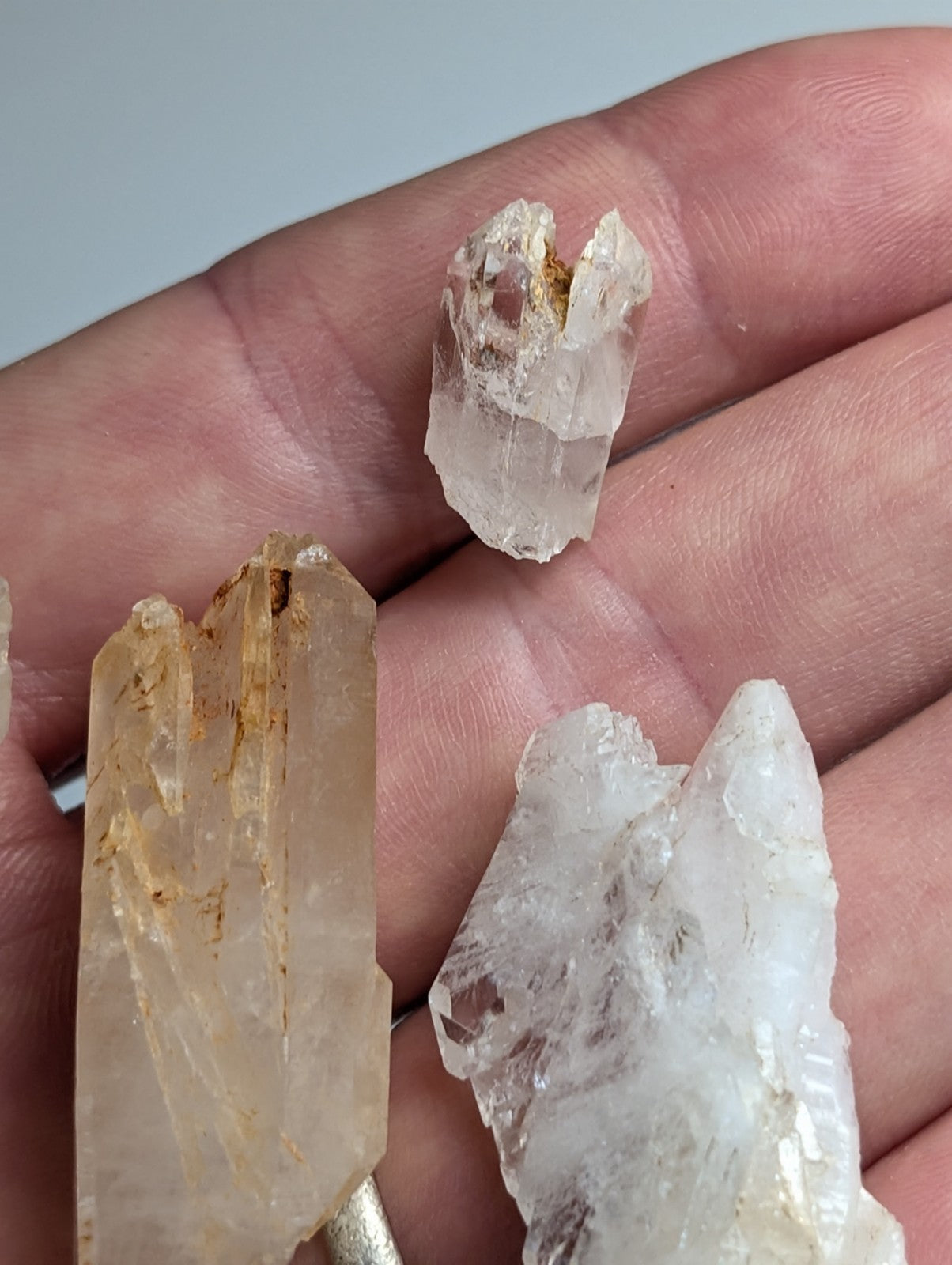Set of 9 Arkansas Quartz Crystals, Garland County, Unique & OOAK