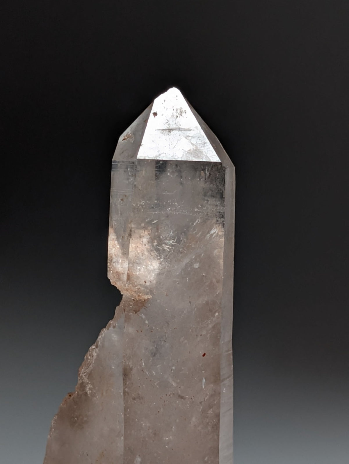 Quartz Crystal Point, Old Stock, Montgomery County, Arkansas, USA