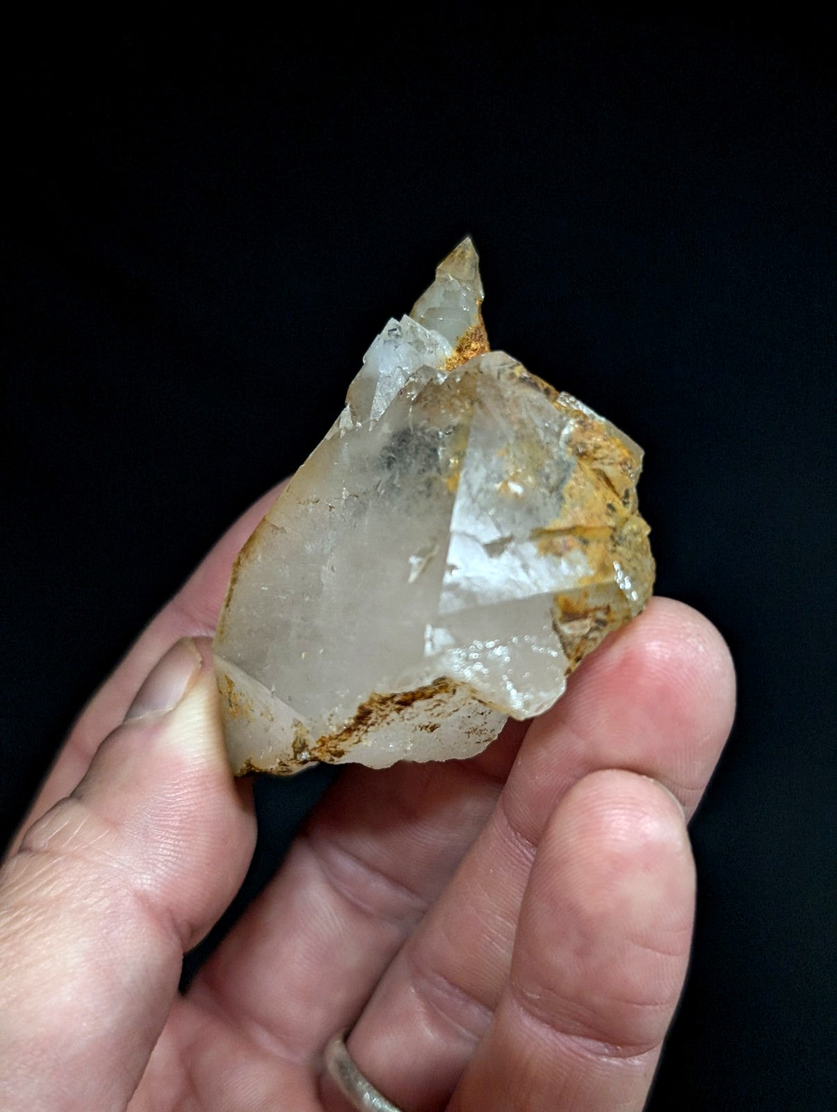 Unique Etched Quartz Crystal Point, Old Stock, Saline County, Arkansas