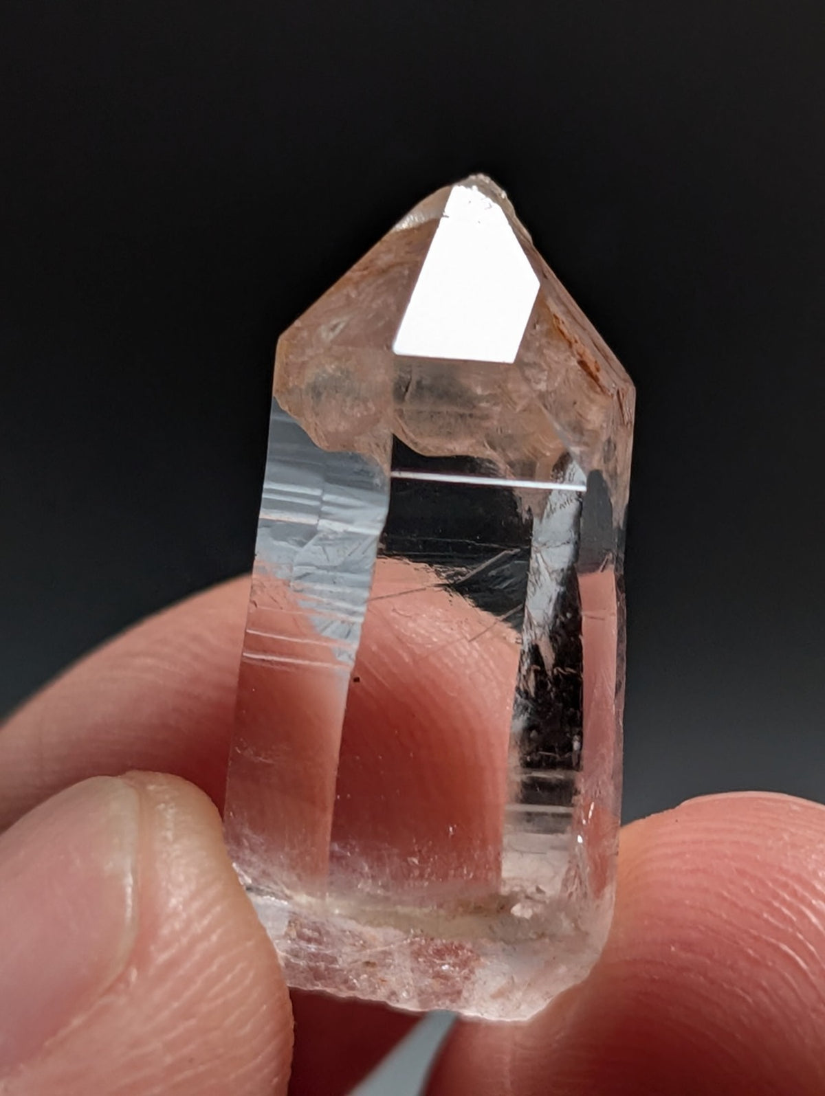 A+++ Optical Quartz Crystal Point, Montgomery County, Arkansas, USA, AMAZING!!