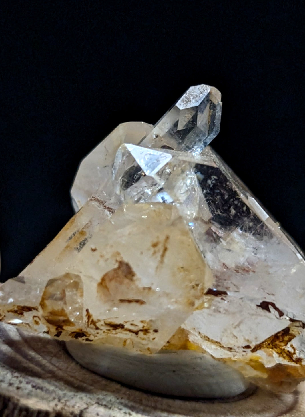 A+ Unique Quartz Crystal Cluster, Montgomery County, Arkansas, w/ base