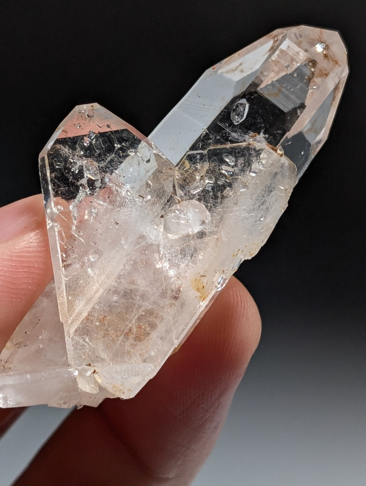A+ Quartz Crystal Oddity w/ "Heart", Double Terminated, Garland County, Arkansas