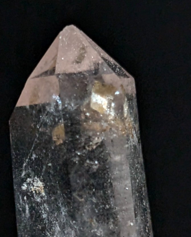 A+ RARE Quartz Crystal Point w/ Calcite inclusions, Montgomery County, Arkansas