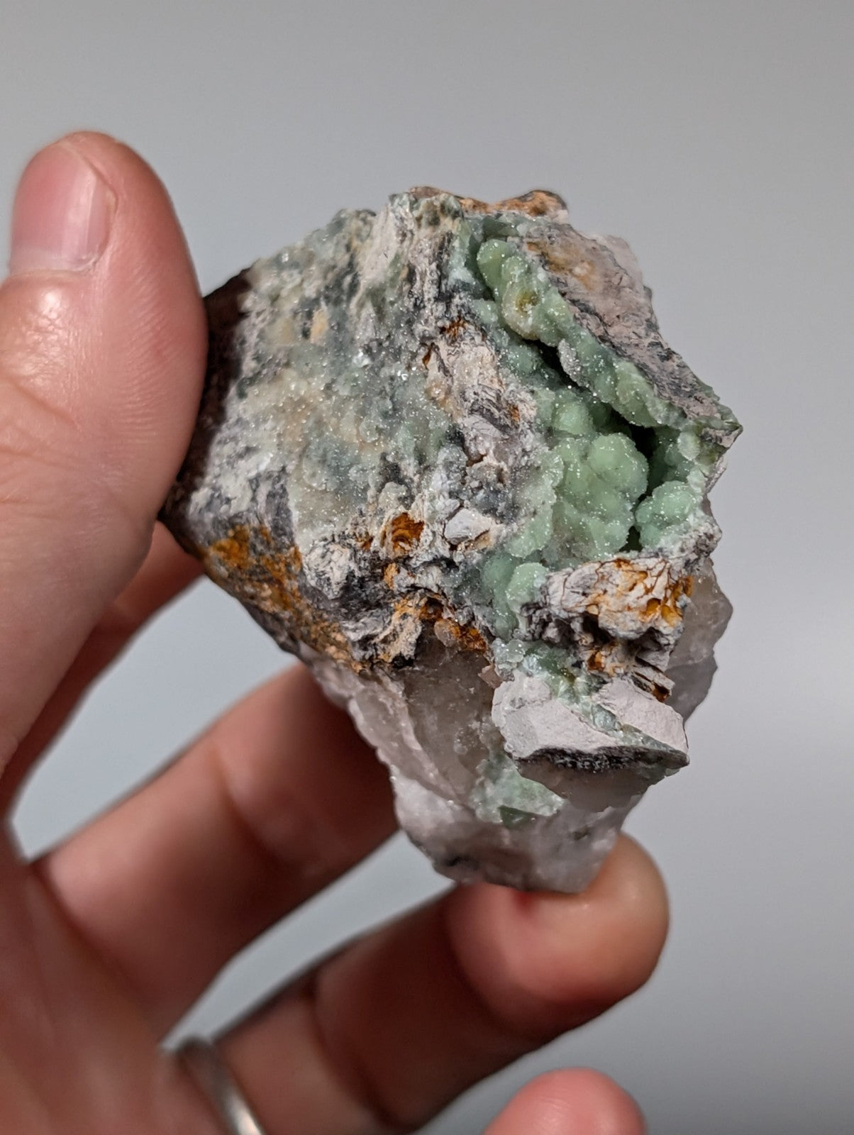 Wavellite on Quartz, Fantastic Old Stock - Mauldin Mountain, Arkansas, USA
