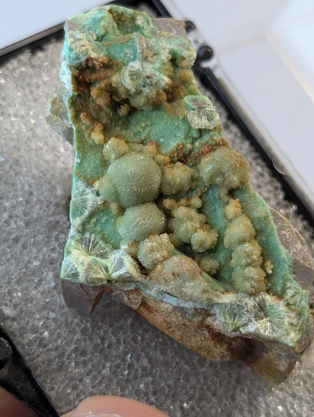 A+ Wavellite on Variscite - 1960s Old Stock - Garland County, Arkansas - RARE!!