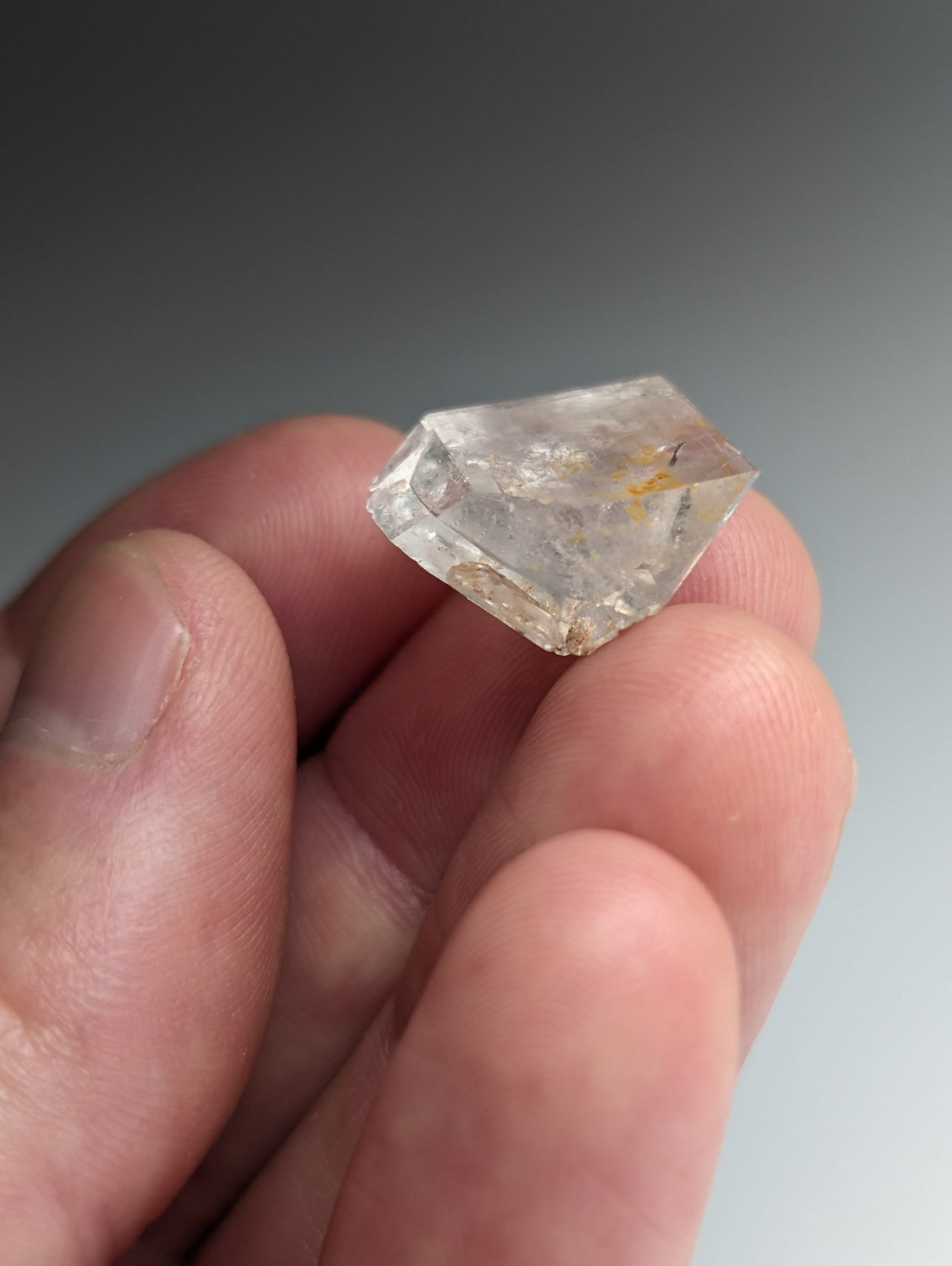 Unique Quartz Crystal Point w/ DT form, Garland County, Arkansas, USA