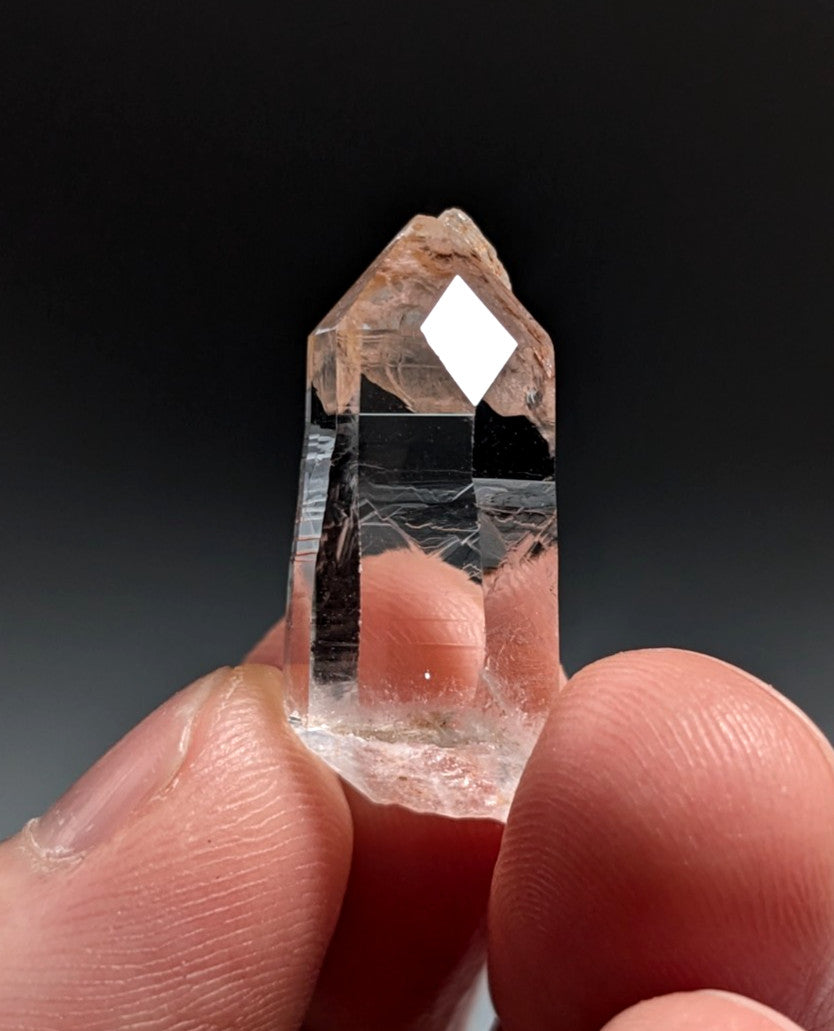 A+++ Optical Quartz Crystal Point, Montgomery County, Arkansas, USA, AMAZING!!