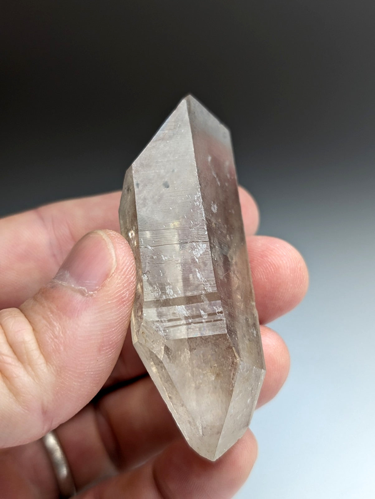 Natural Smoky Quartz Crystal w/ Very unique inclusions, Garland County, Arkansas