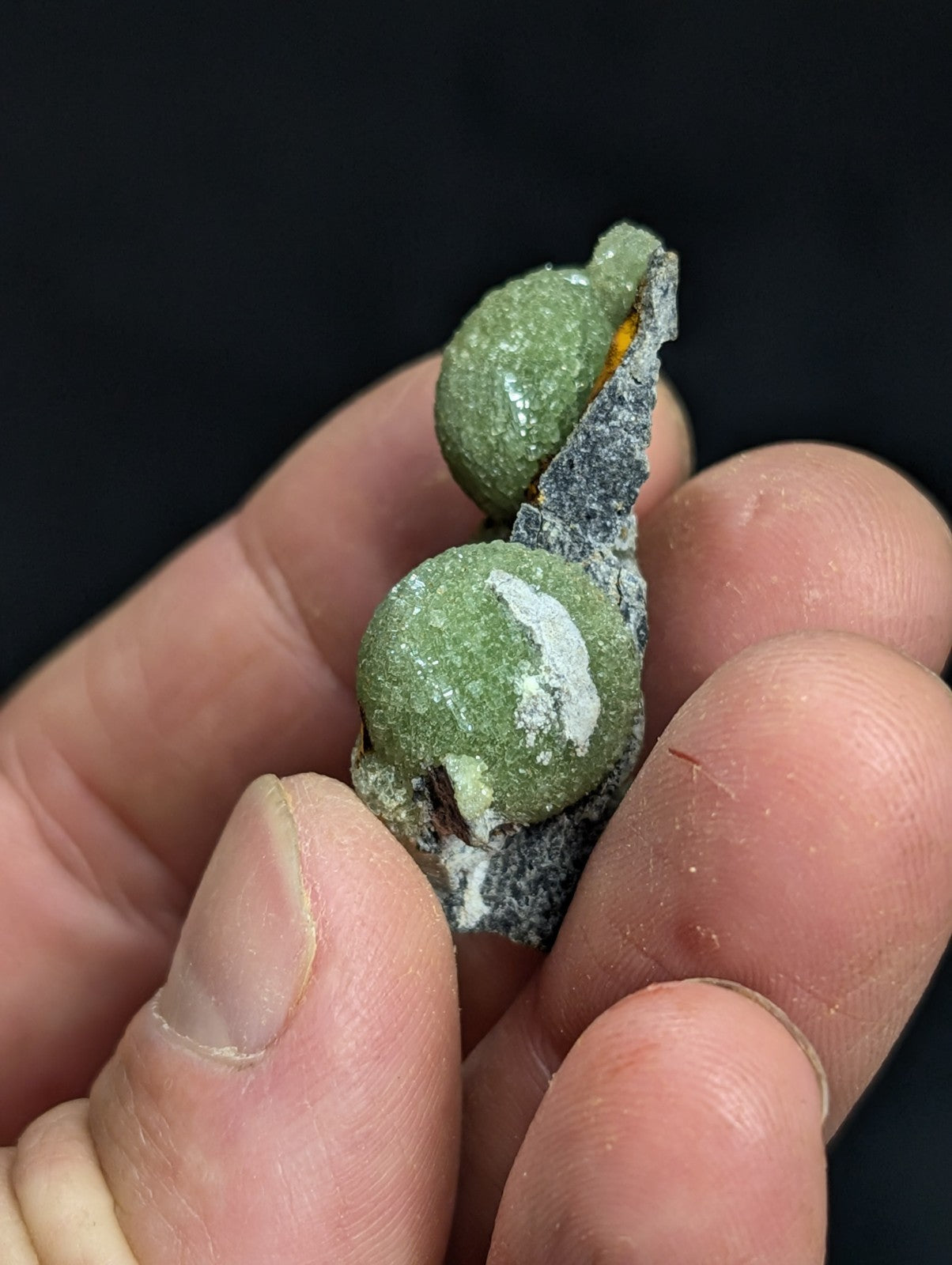 A+ Green Wavellite -Old Stock - Mauldin Mountain, Arkansas, Amazing specimen!