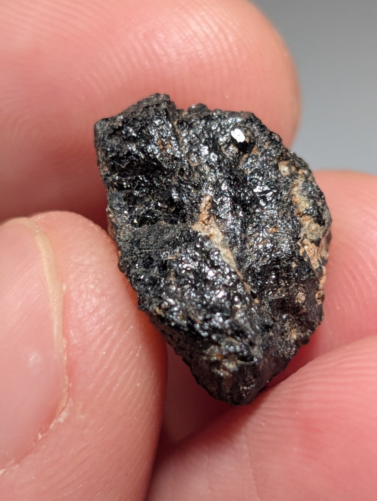 Garnet w/ Fluorapatite OOAK set of 4, Magnet Cove, Arkansas, ex Henry Delinde