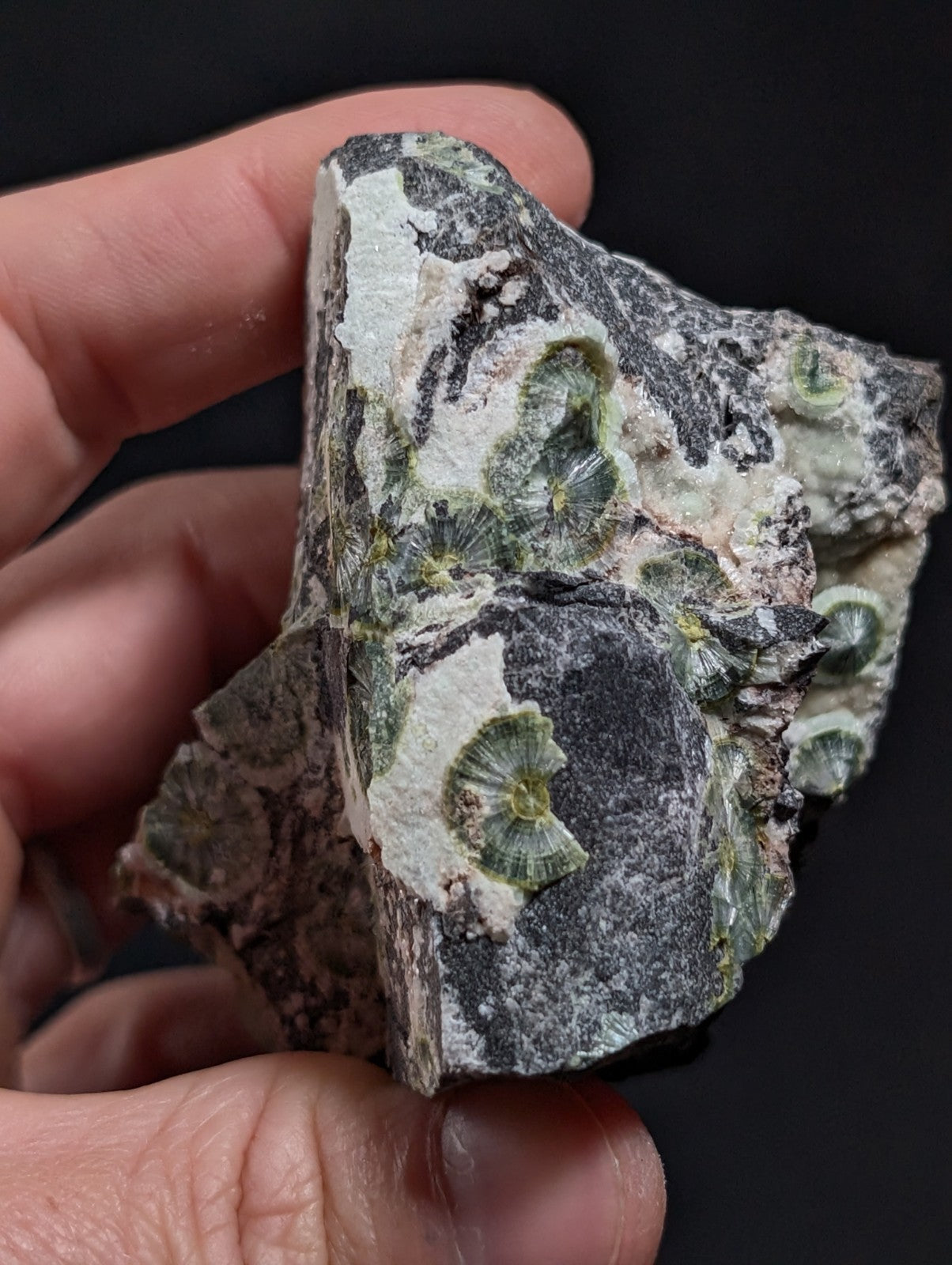 A+++ UV Reactive Wavellite -Old Stock- Mauldin Mountain, Arkansas, USA, RARE!