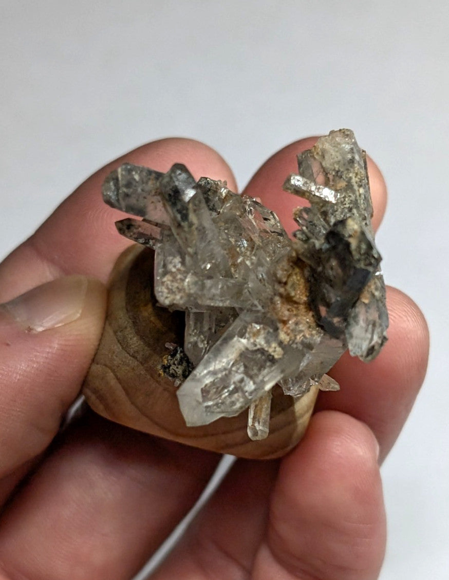 A+ Amazing Quartz Crystal Burr w/ inclusions, Garland County, Arkansas, w/ base