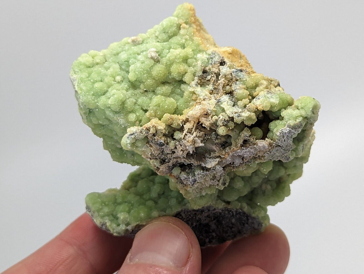 A + Bright Green Wavellite -Unique Stalactite - Mauldin Mountain Arkansas - Collectibles:Rocks Fossils &