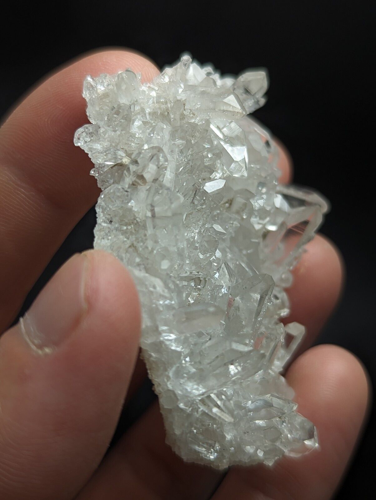 A + Glassback Quartz Crystal Cluster Old Stock Montgomery co Arkansas ooak - Collectibles:Rocks Fossils &