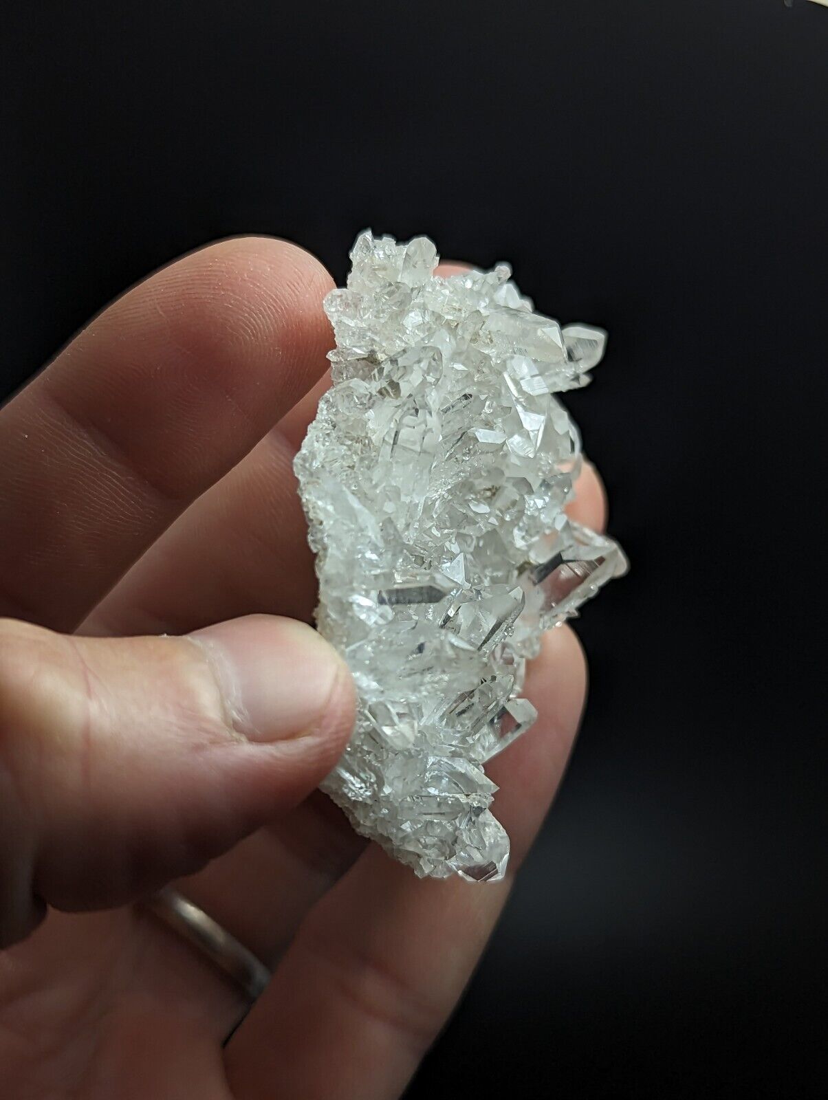 A + Glassback Quartz Crystal Cluster Old Stock Montgomery co Arkansas ooak - Collectibles:Rocks Fossils &