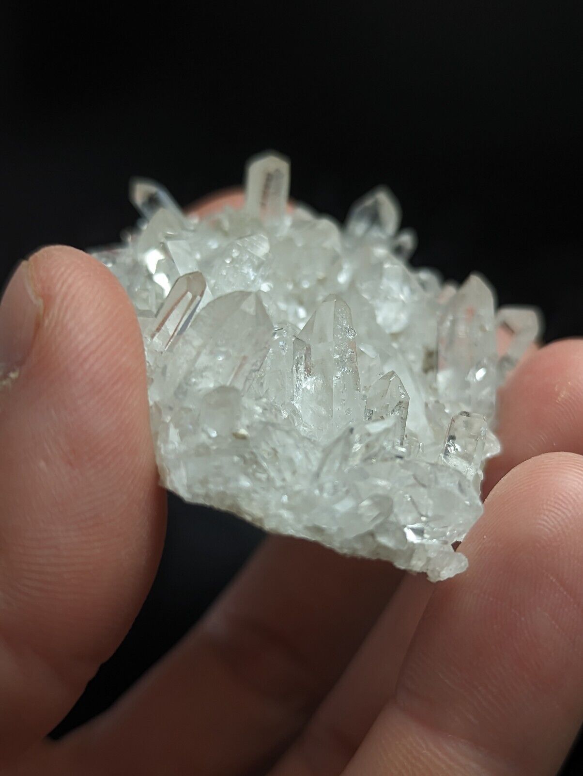 A + Glassback Quartz Crystal Cluster Old Stock Montgomery co Arkansas ooak - Collectibles:Rocks Fossils &
