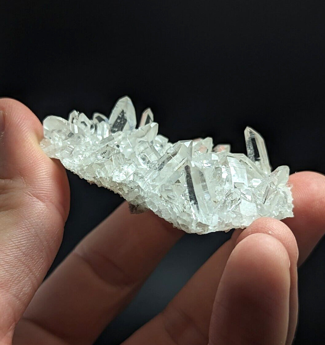 A + Glassback Quartz Crystal Cluster Old Stock Montgomery co Arkansas ooak - Collectibles:Rocks Fossils &