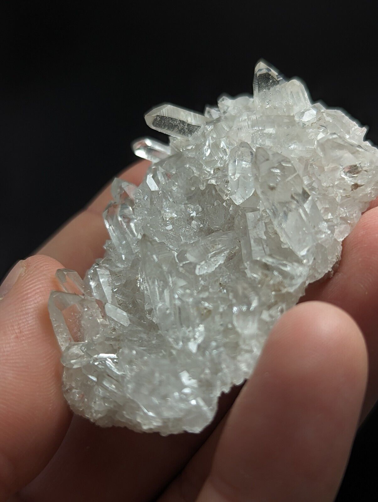 A + Glassback Quartz Crystal Cluster Old Stock Montgomery co Arkansas ooak - Collectibles:Rocks Fossils &