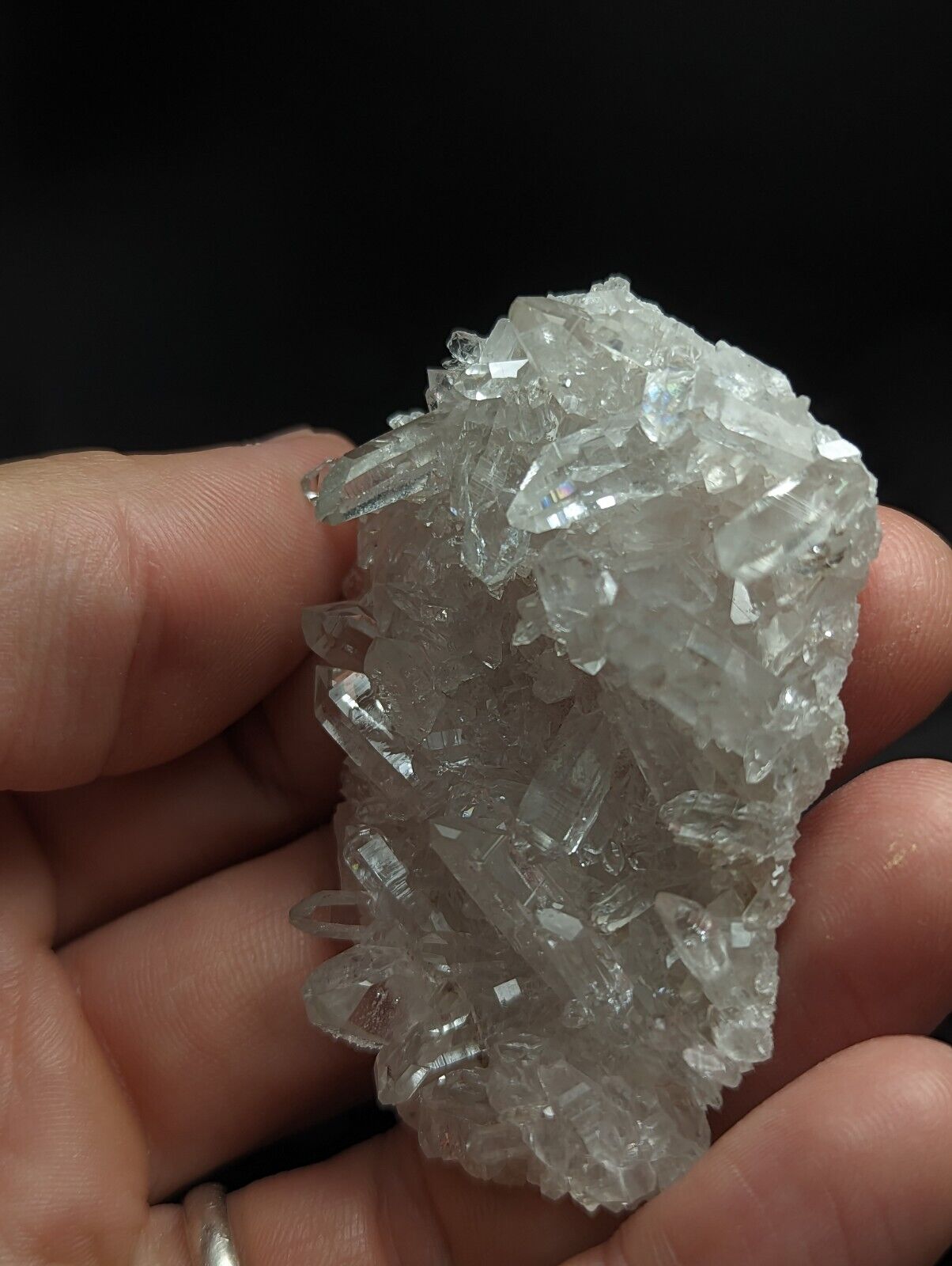 A + Glassback Quartz Crystal Cluster Old Stock Montgomery co Arkansas ooak - Collectibles:Rocks Fossils &