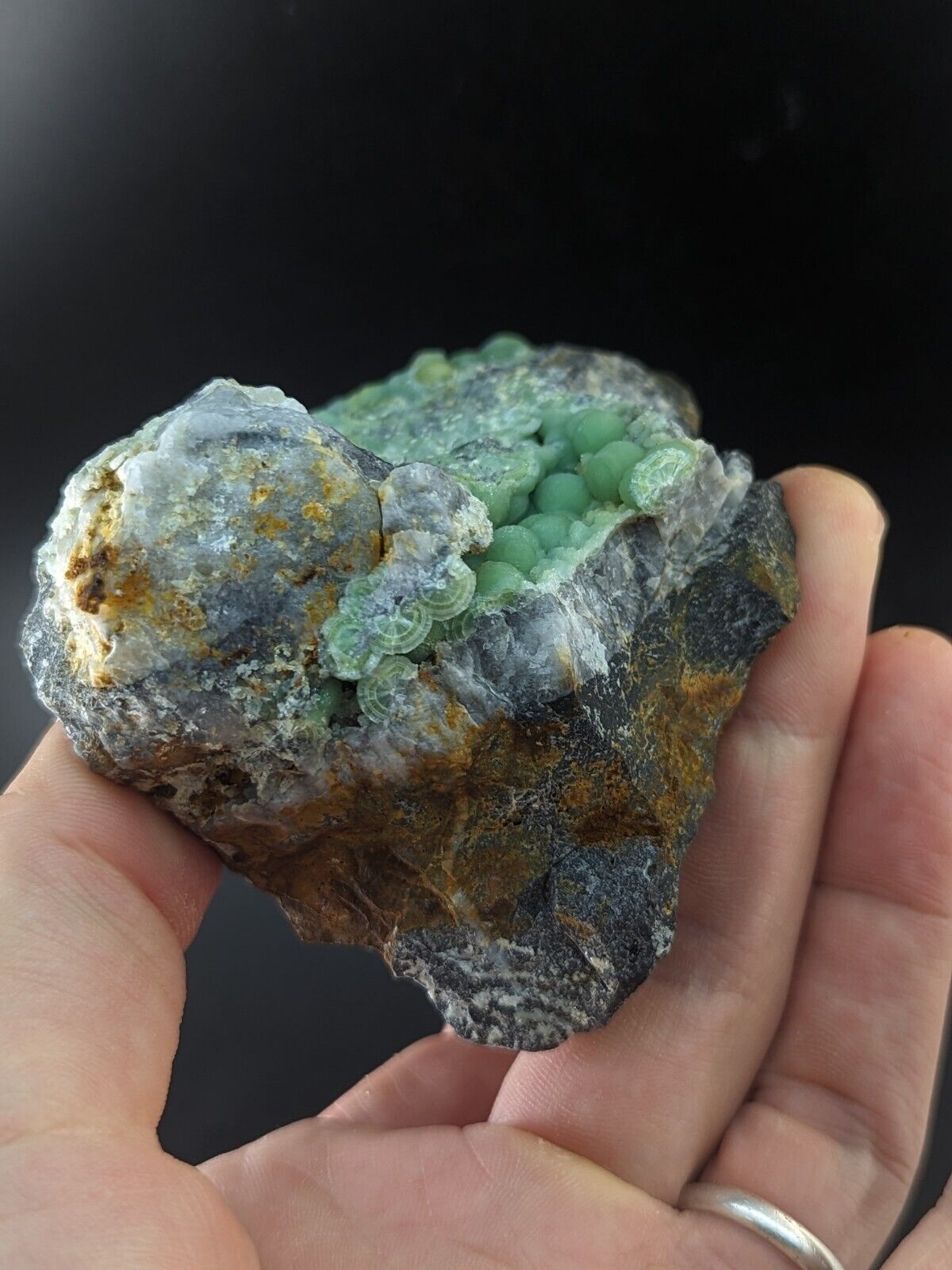 A + + + Green Wavellite - Fantastic Old Stock - Mauldin Mountain Arkansas ooak - Collectibles:Rocks Fossils &