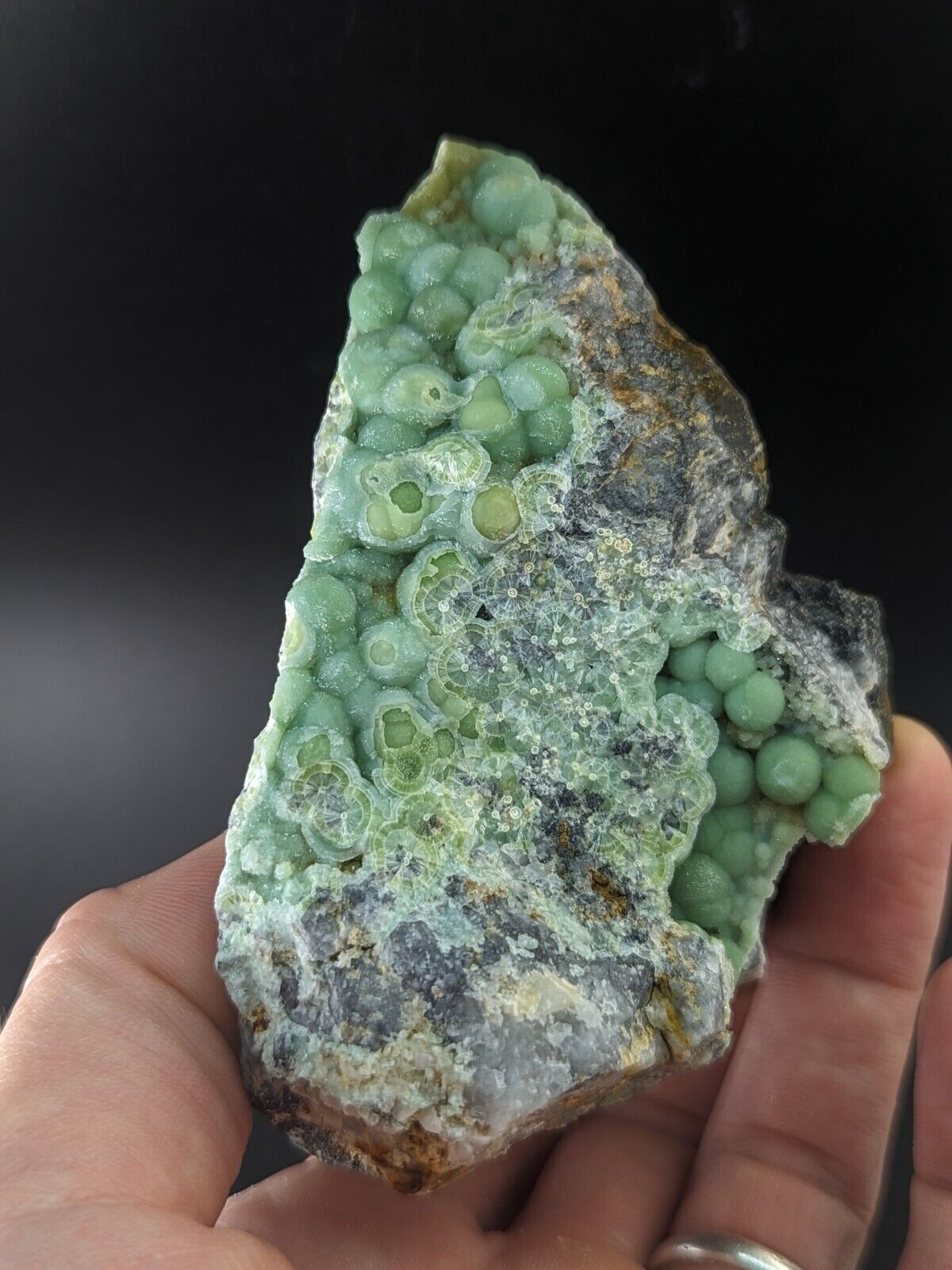 A + + + Green Wavellite - Fantastic Old Stock - Mauldin Mountain Arkansas ooak - Collectibles:Rocks Fossils &