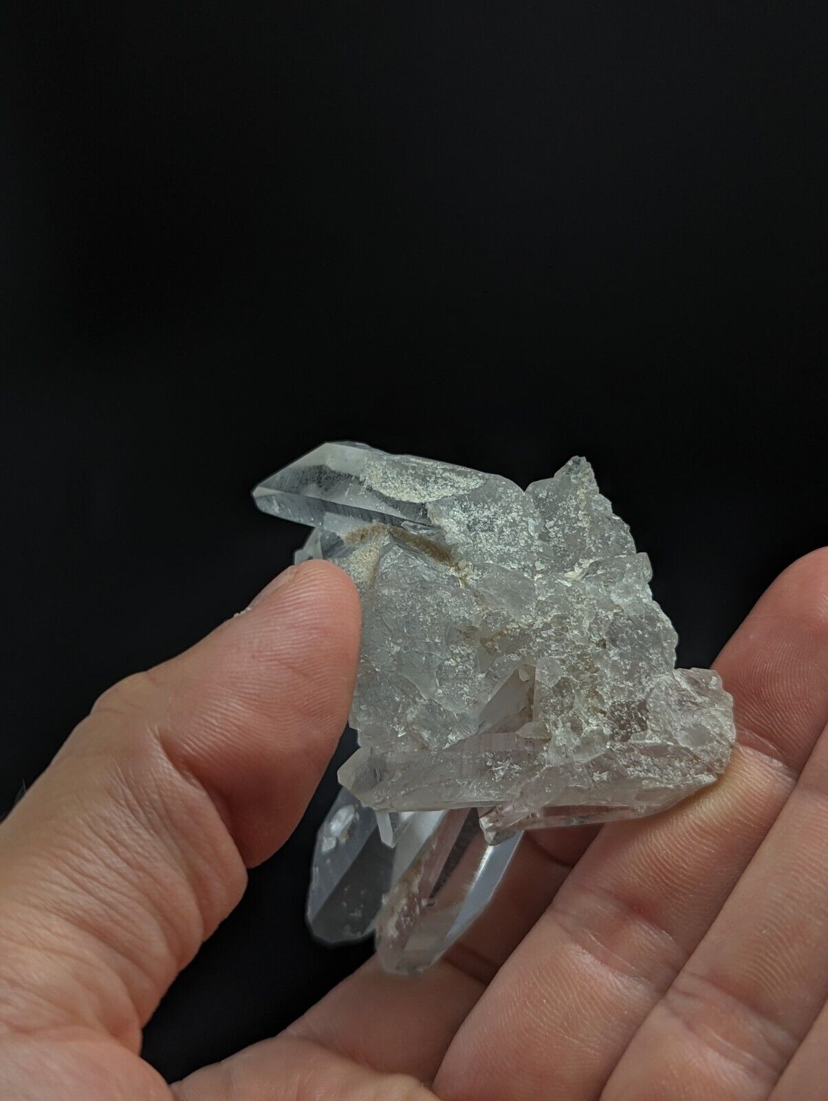 A + Quartz Crystal Cluster Amazing Old Stock Montgomery County Arkansas ooak - Collectibles:Rocks Fossils &