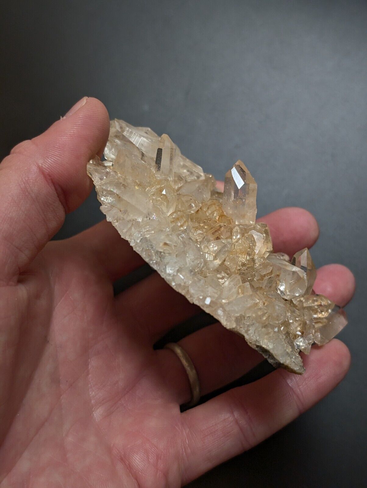 A + Quartz Crystal Cluster Amazing Old Stock Montgomery County Arkansas ooak - Collectibles:Rocks Fossils &