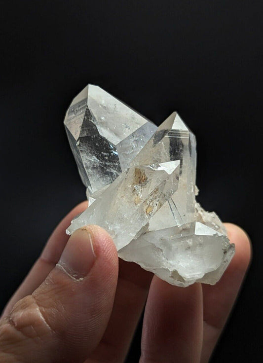 A + Quartz Crystal Cluster Old Stock Garland co. Arkansas w/ crystal bridge! - Collectibles:Rocks Fossils &