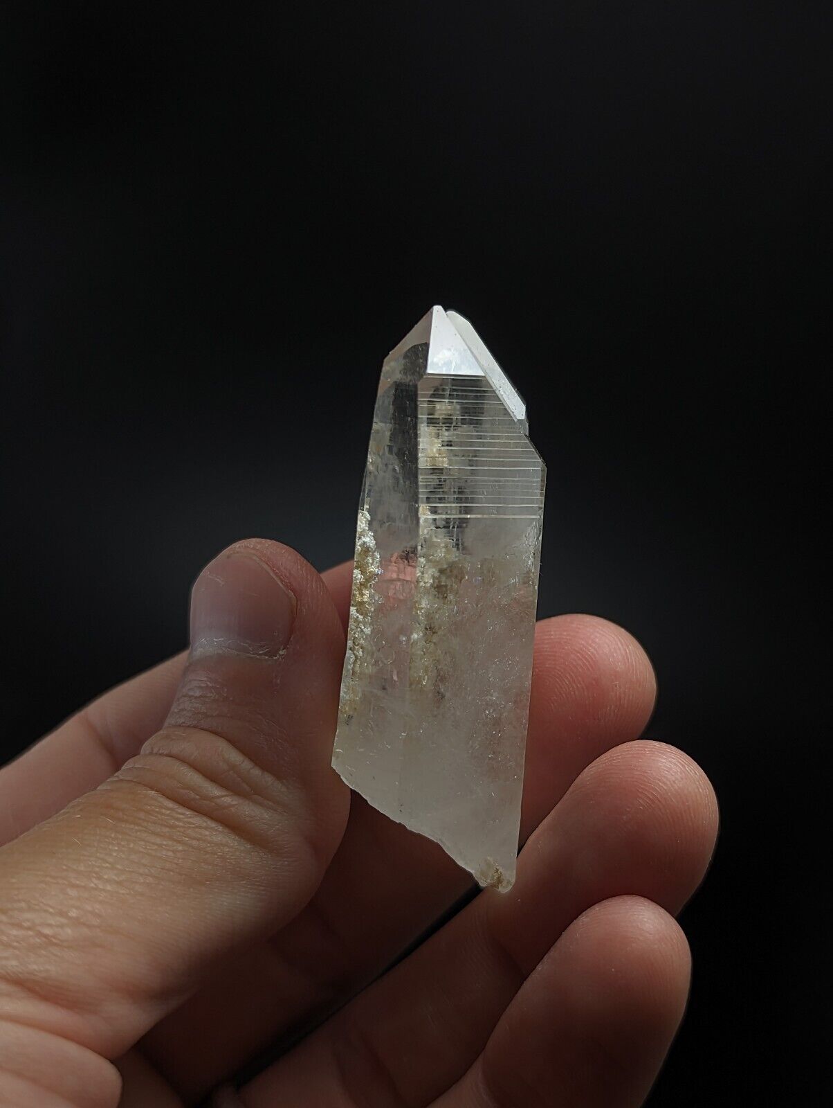 A + Quartz Crystal Old Stock w/ Sand inclusions Montgomery co. Arkansas ooak - Collectibles:Rocks Fossils &