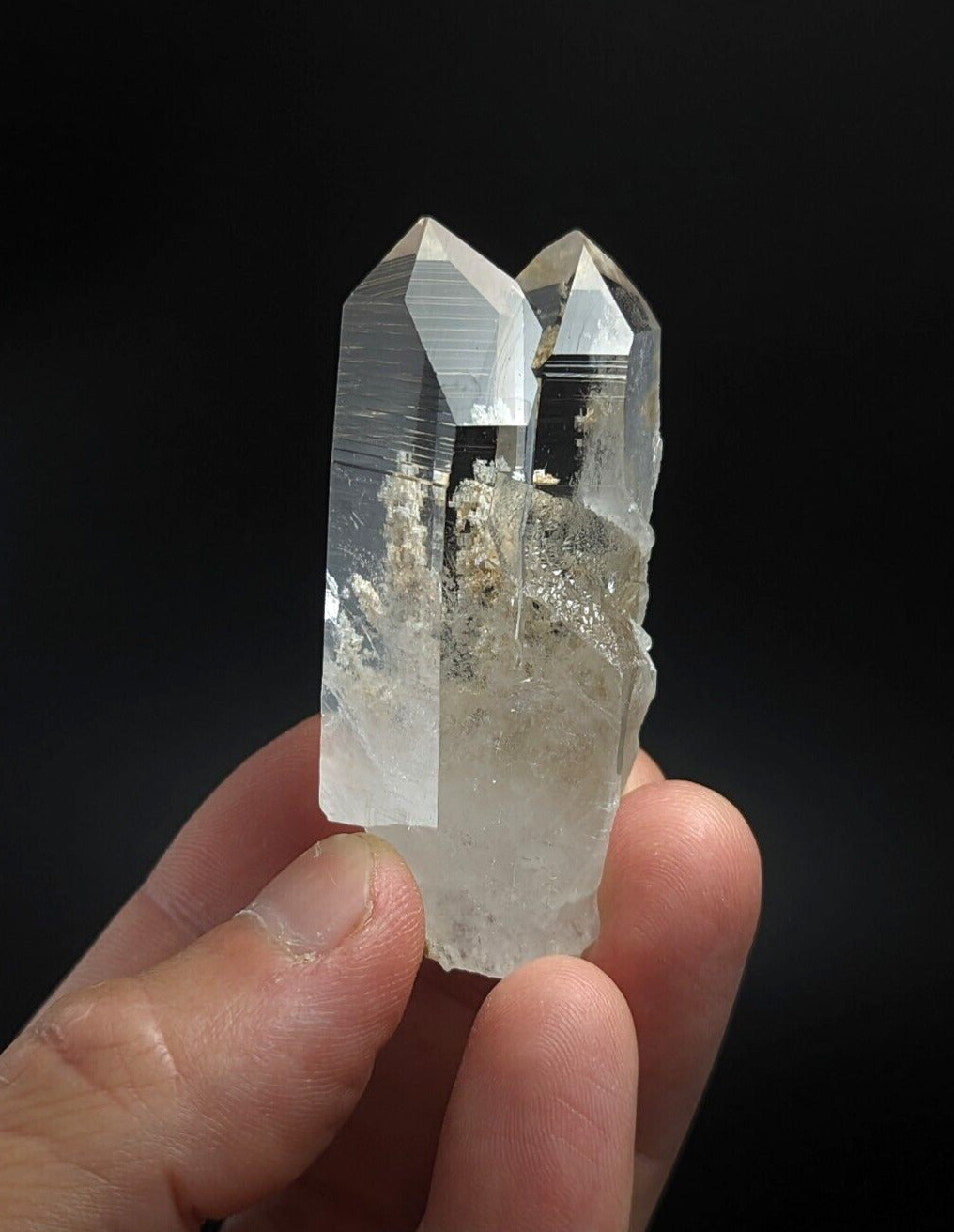 A + Quartz Crystal Old Stock w/ Sand inclusions Montgomery co. Arkansas ooak - Collectibles:Rocks Fossils &