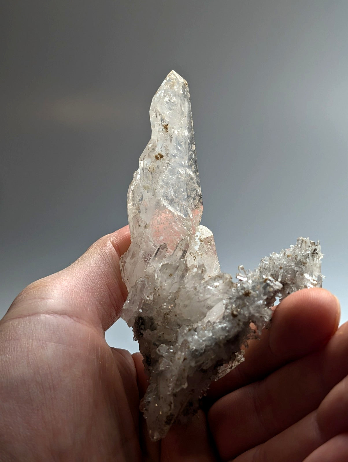 A++++ Solution Quartz w/ UV Reactive Cookeite, Jeffrey Quarry