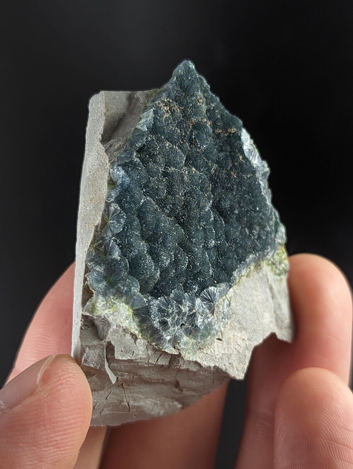 A + Wavellite - Old Stock - Delinde / Schmitt mine - Garland County Arkansas - Collectibles:Rocks Fossils &