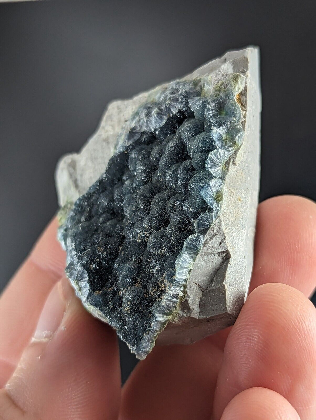 A + Wavellite - Old Stock - Delinde / Schmitt mine - Garland County Arkansas - Collectibles:Rocks Fossils &