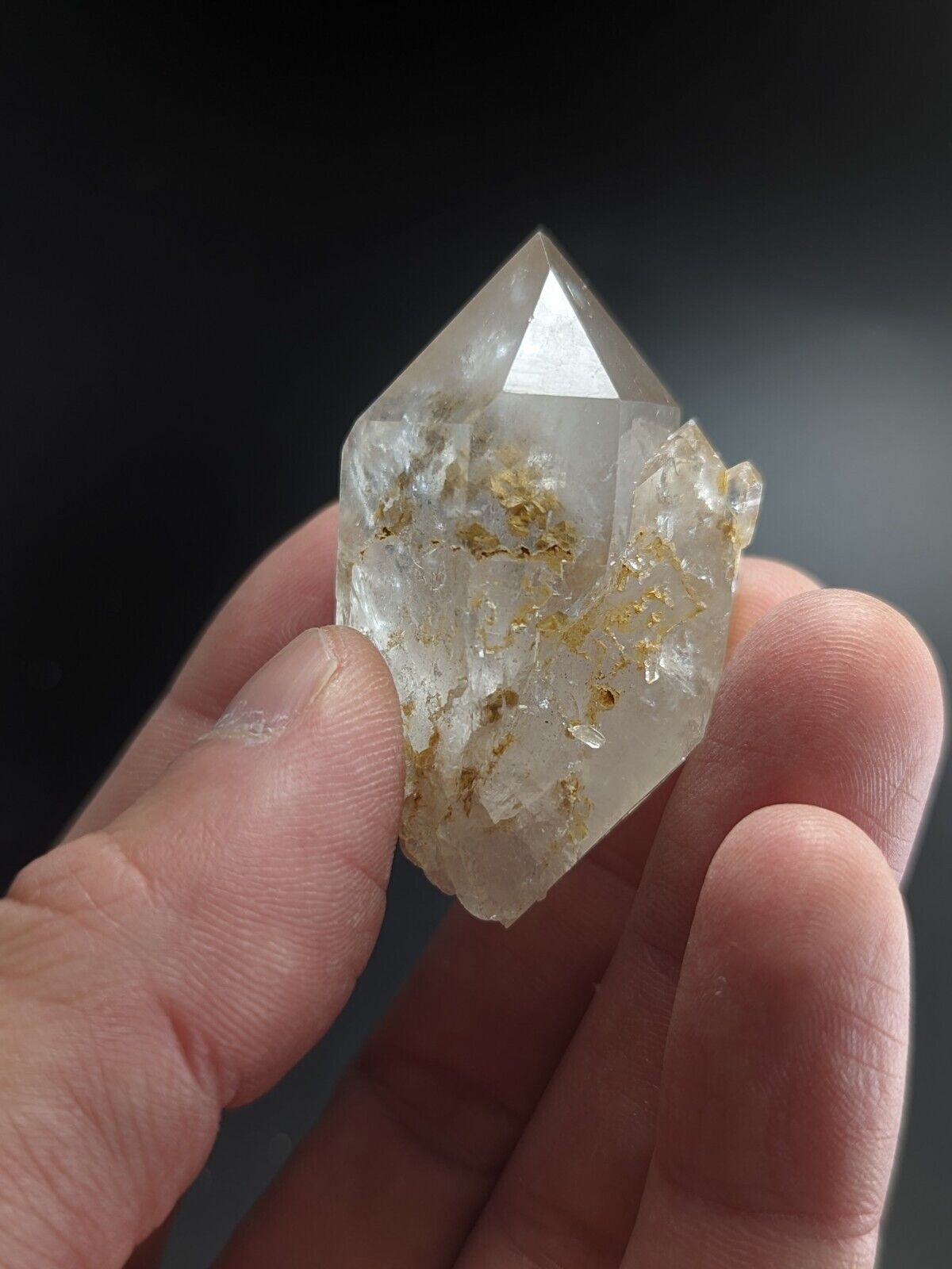 Adularia Phantom Quartz Crystal from Hamilton Hill Arkansas Old Stock - Collectibles:Rocks Fossils & Minerals:Crystals