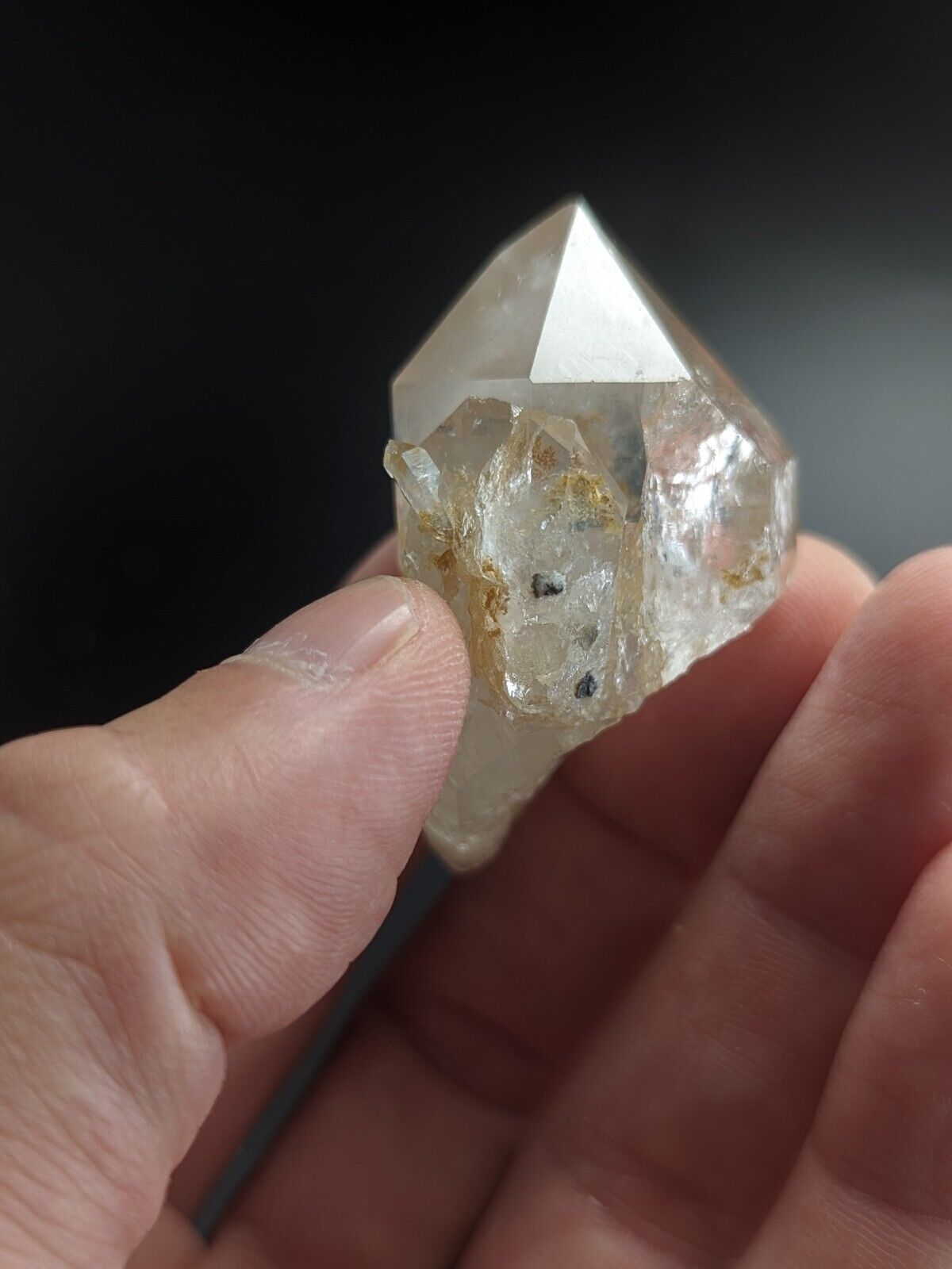 Adularia Phantom Quartz Crystal from Hamilton Hill Arkansas Old Stock - Collectibles:Rocks Fossils & Minerals:Crystals