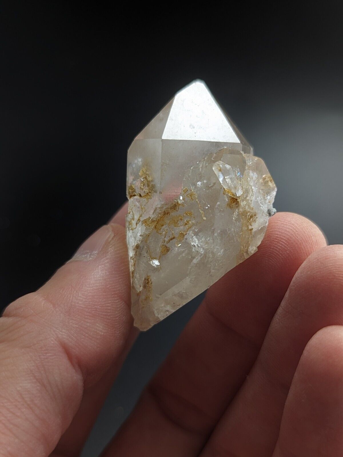Adularia Phantom Quartz Crystal from Hamilton Hill Arkansas Old Stock - Collectibles:Rocks Fossils & Minerals:Crystals