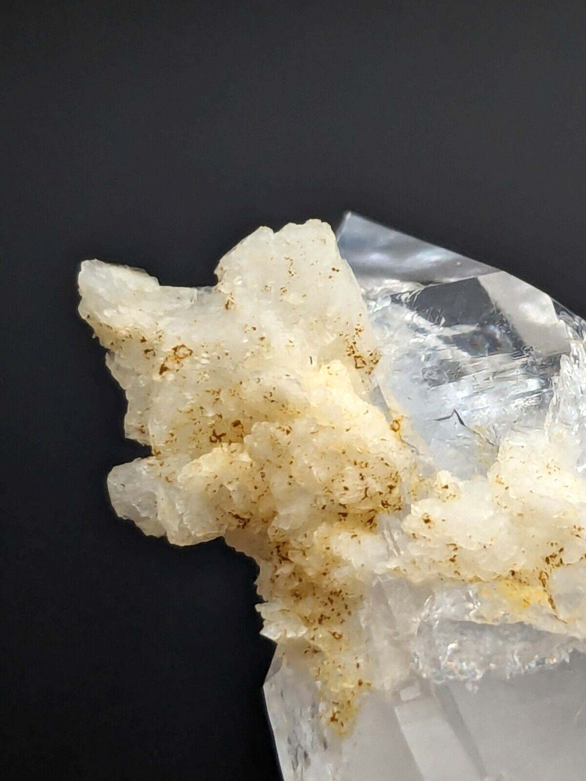 Adularia + Quartz Crystal Cluster from Garland County Arkansas Hamilton Hill - Collectibles:Rocks Fossils &