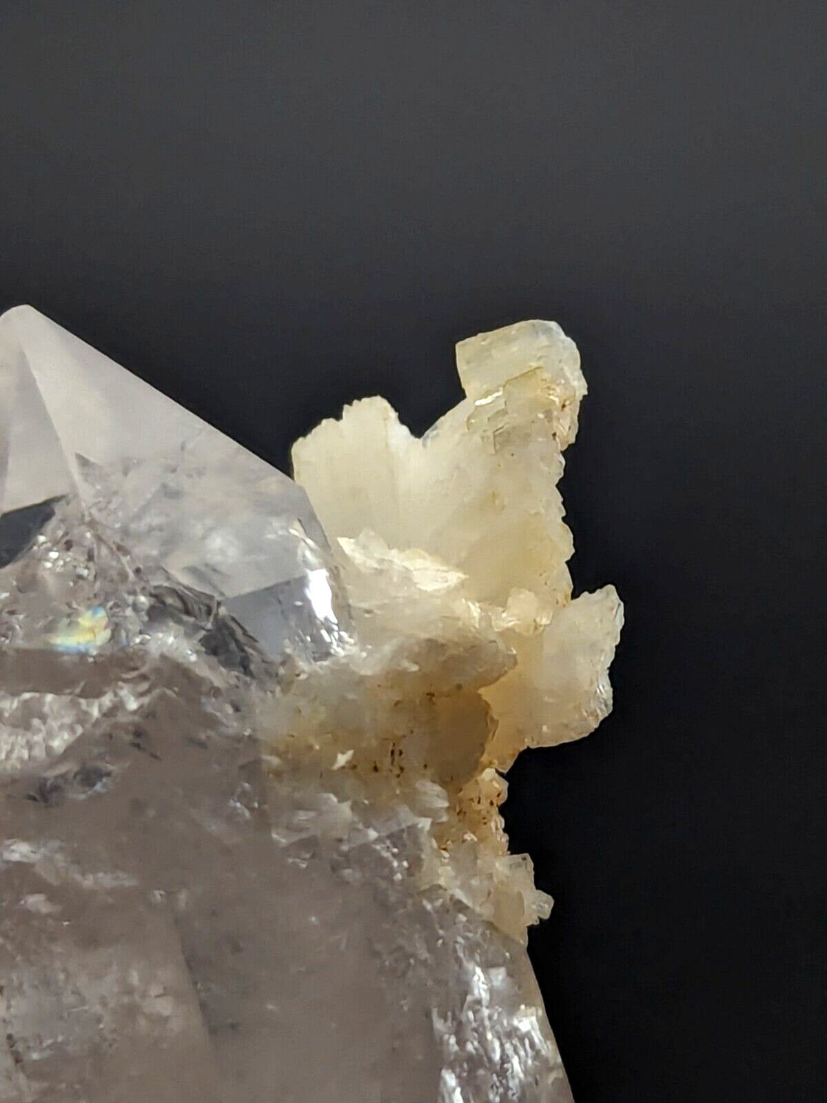 Adularia + Quartz Crystal Cluster from Garland County Arkansas Hamilton Hill - Collectibles:Rocks Fossils &