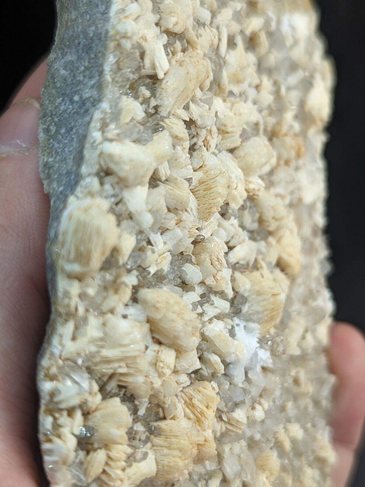 Adularia on Quartz Crystal Cluster Montgomery County Arkansas Unique! - Collectibles:Rocks Fossils & Minerals:Crystals