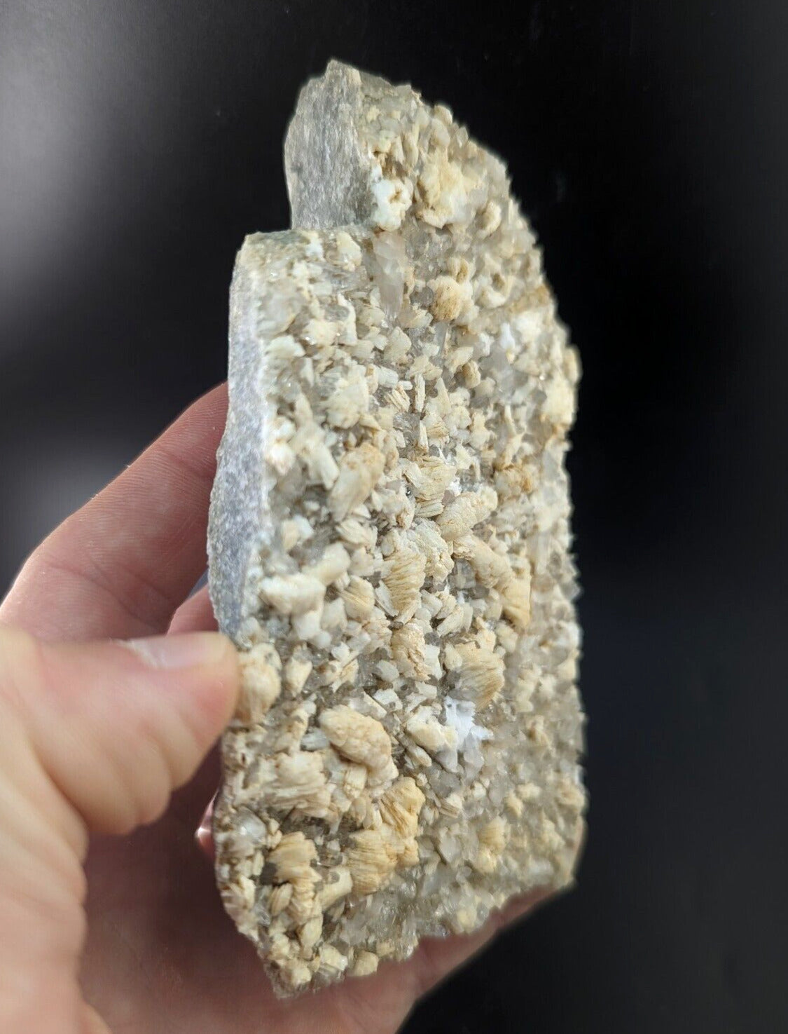 Adularia on Quartz Crystal Cluster Montgomery County Arkansas Unique! - Collectibles:Rocks Fossils & Minerals:Crystals